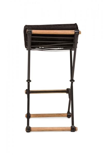 Cleo Baldon Set of 3 Cleo Baldon for Terra of California X Frame Faux Cowhide Barstools