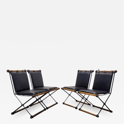 Cleo Baldon Set of Four Cleo Baldon Wrought Iron Chairs