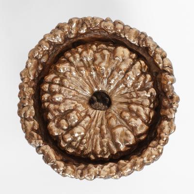 Clotilde Ancarani BUBBLE Bronze Ashtray with golden patina