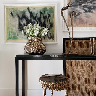 Clotilde Ancarani BUBBLE TABLE Bronze tripod
