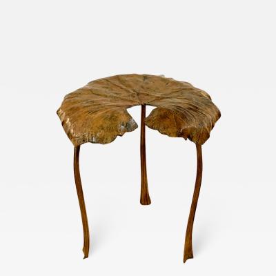 Clotilde Ancarani TONDO Bronze stool with brown patina