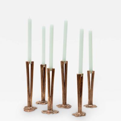 Clotilde Ancarani TWO LIMBS Bronze candlesticks