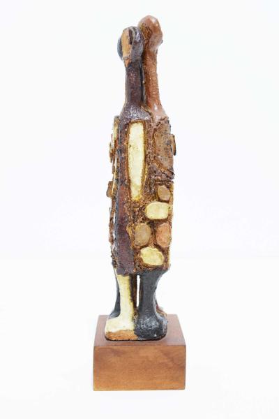Clyde Burt 20th Century Signed Ceramic Figure Sculpture