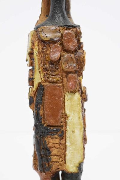 Clyde Burt 20th Century Signed Ceramic Figure Sculpture