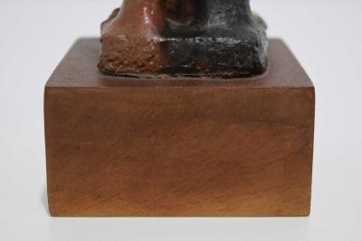 Clyde Burt 20th Century Signed Ceramic Figure Sculpture