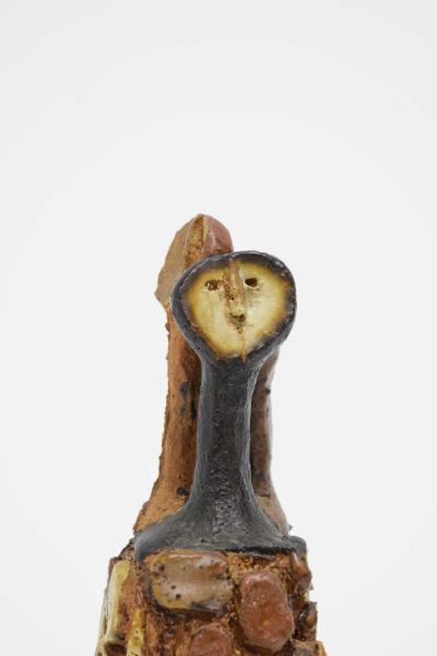 Clyde Burt 20th Century Signed Ceramic Figure Sculpture