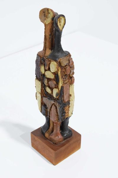 Clyde Burt 20th Century Signed Ceramic Figure Sculpture