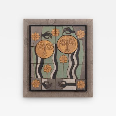 Clyde Burt Clyde Burt Ceramic Wall Plaque