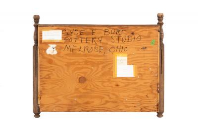 Clyde Burt Clyde Burt House Shaped Ceramic Wall Plaque