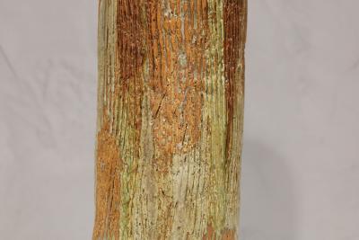 Clyde Burt Tall Studio Pottery Vessel Illegibly Signed Birdie dtd 2 79