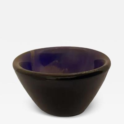 Cobalt Blue Murano Glass Bowl with Avventurina