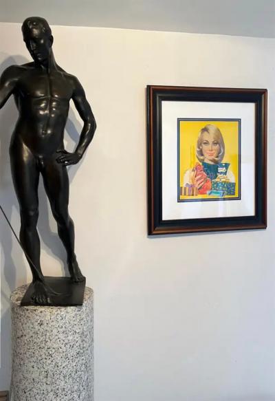 Coby Whitmore Beautiful Blond Hair and Blue Eyed Woman Mid Century Illustration