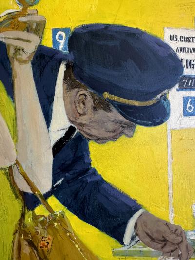 Coby Whitmore Mid Century Blond Beauty Make Up the Airport Customs