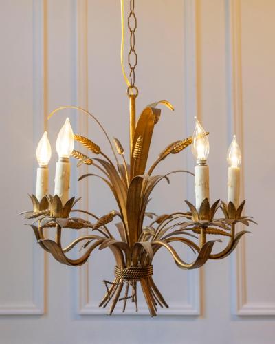 Coco Chanel 20th Century French Wheat Sheaf Chandelier Inspired by Coco Chanel