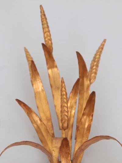 Coco Chanel Coco Chanel Style Florentine Wall Lamp Brass with Gold Finish