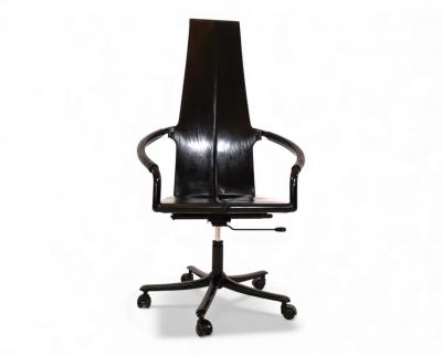 Cofemo Italy leather office chair 1980