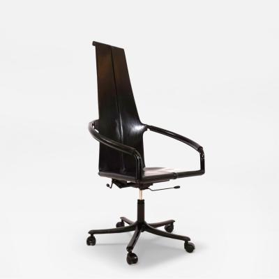 Cofemo Italy leather office chair 1980