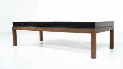 Coffee Table by Ado Chale Resin and Marcassite Belgium 1960s
