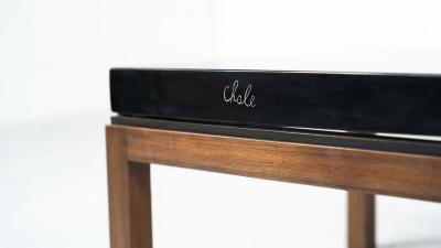 Coffee Table by Ado Chale Resin and Marcassite Belgium 1960s