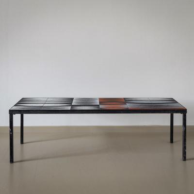 Coffee Table with Ceramic Tiles by Roger Capron 1922 2006 France 1960s
