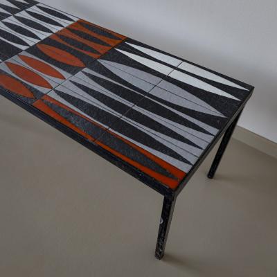 Coffee Table with Ceramic Tiles by Roger Capron 1922 2006 France 1960s