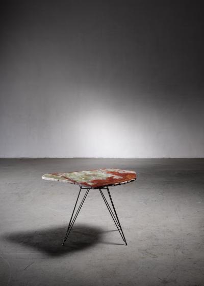 Coffee table with free form marble top Italy