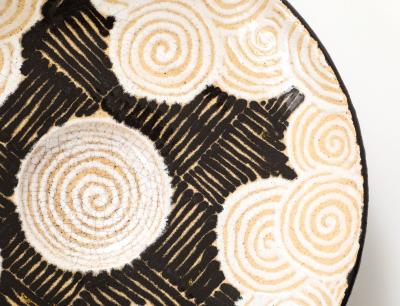 Colette Geuden Colette Geuden Geometric Bowl Spirals Hash Patterns France 1930 s signed