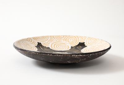 Colette Geuden Colette Geuden Geometric Bowl Spirals Hash Patterns France 1930 s signed