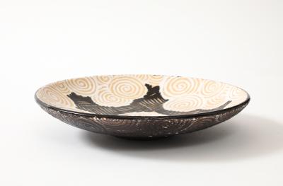 Colette Geuden Colette Geuden Geometric Bowl Spirals Hash Patterns France 1930 s signed