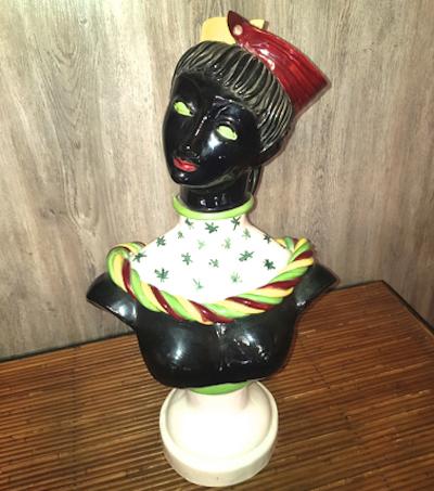 Colette Gueden Colette Gueden for Primavera rare charming Parisienne au Bibi ceramic bust