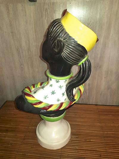 Colette Gueden Colette Gueden for Primavera rare charming Parisienne au Bibi ceramic bust