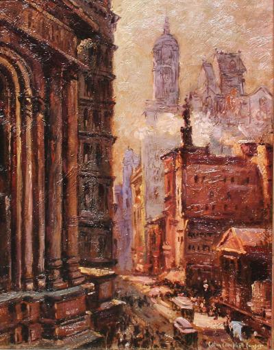Colin Campbell Cooper Broadway from the Post Office