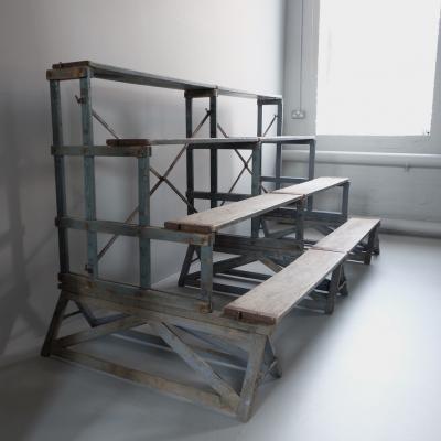 Collapsible Early 20th Century Painted Wooden Display Stand France