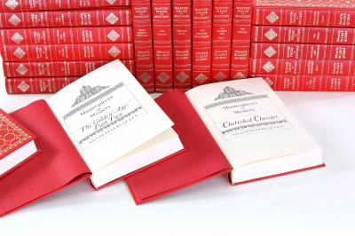 Collection Gilt Leather Bound Books Twenty Volumes