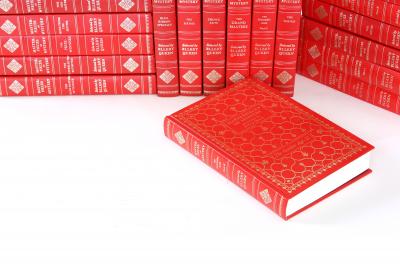Collection Gilt Leather Bound Books Twenty Volumes