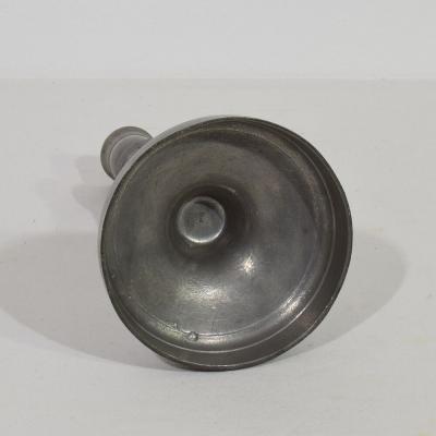 Collection of 18th 19th Century French Pewter Candleholders