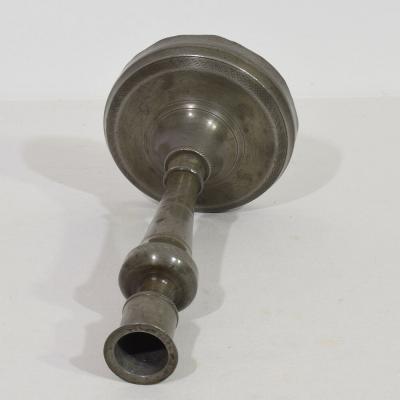 Collection of 18th 19th Century French Pewter Candleholders