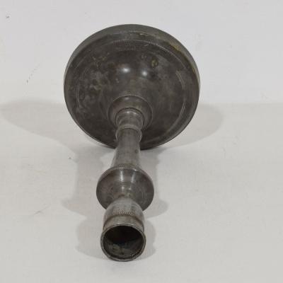 Collection of 18th 19th Century French Pewter Candleholders