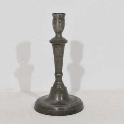 Collection of 18th 19th Century French Pewter Candleholders