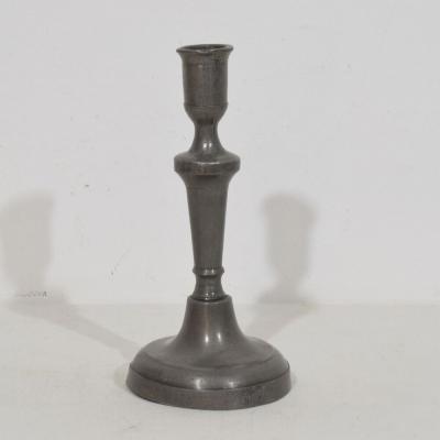 Collection of 18th 19th Century French Pewter Candleholders
