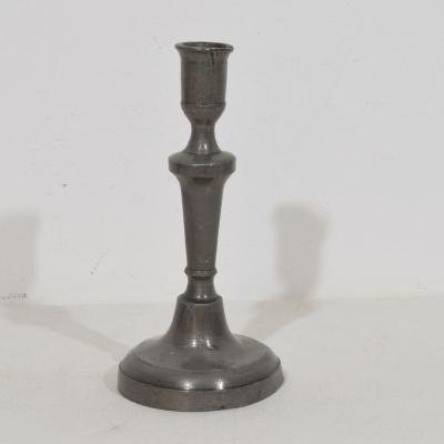 Collection of 18th 19th Century French Pewter Candleholders