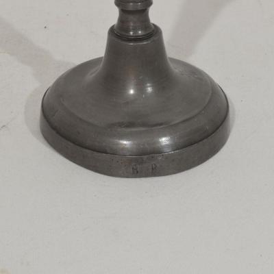 Collection of 18th 19th Century French Pewter Candleholders