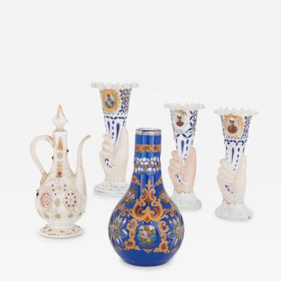 Collection of 19th Century Bohemian glass for the Persian market