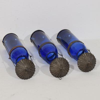 Collection of 19th Century French Glass Lanterns