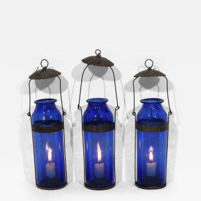 Collection of 19th Century French Glass Lanterns