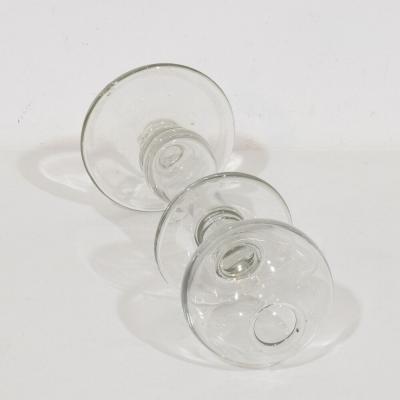 Collection of 19th Century French Glass Weaver Oil Lamps