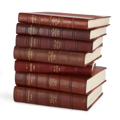 Collection of 20th century books relating to the oil industry