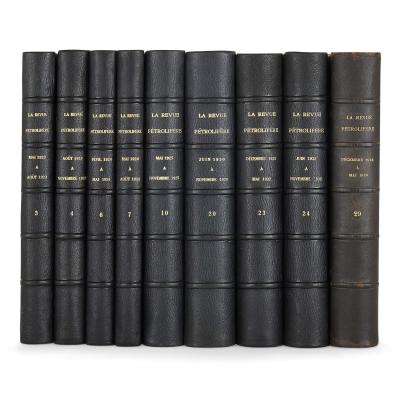 Collection of 20th century books relating to the oil industry