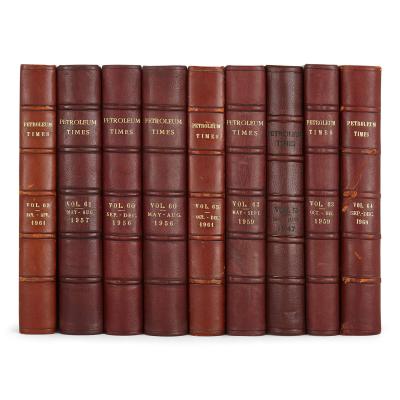 Collection of 20th century books relating to the oil industry