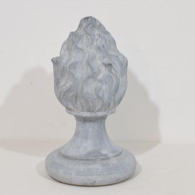 Collection of 3 19th Century French Zinc Flame Roof Finials